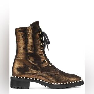 NWOB STUART WEITZMAN “Allie” boot in gold